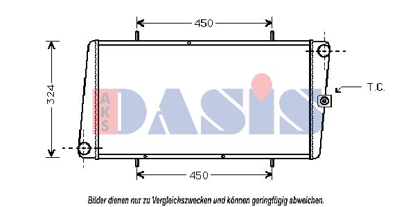 AKS DASIS Radiaator,mootorijahutus 020230N